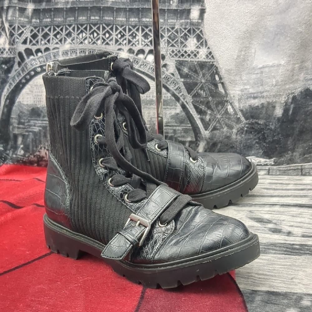 Dolce Vita  Black Combat Boot 7